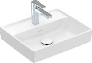 Villeroy & Boch Collaro lave-mains, 1 trou pour robinet, sans trop-plein, non rectifié, 450x370mm, 433446R1, 433446R1