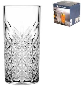 Set 4 bicchieri long drink Timeless in vetro cl 45