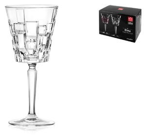Confezione 6 calici champagne Tattoo in vetro sonoro trasparente cl 27