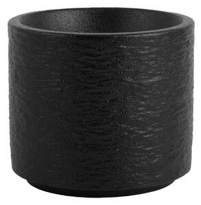 Set 2 alzate Skin in porcellana nera cm 15x7,5h