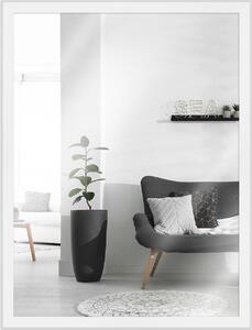 Specchio da parete in legno bianco MendeFrames H080 13x18 cm