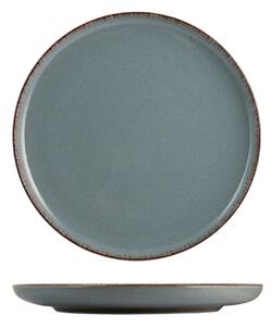 Set 6 piatti frutta Pearl in porcellana colore azzurro cm 19