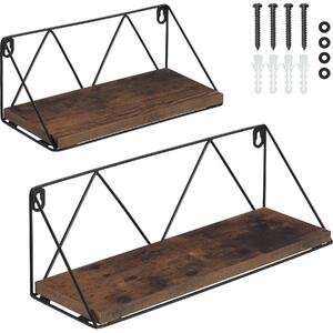 TecTake GmbH 404431 2 mensole sospese rockport