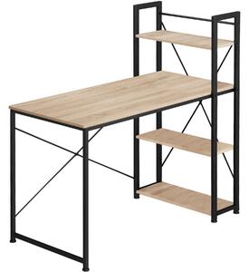 Tectake scrivania da computer hershey 122 x 61 x 120 cm