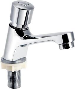 Rubinetto da cucina in acciaio inossidabile – Risparmio idrico – Chiusura automatica – Facile da installare – Antiscivolo – Facile da pulire