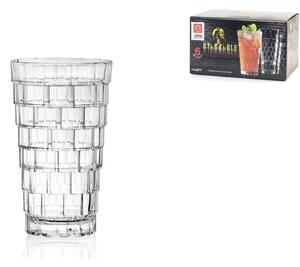 Confezione 6 bicchieri HB impilabili Stack in vetro sonoro cl 39