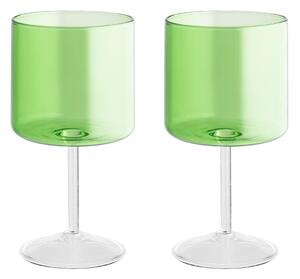 Confezione 2 calici Daylight in vetro borosilicato verdi cl 23