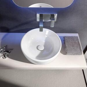 Villeroy & Boch Architectura - Lavabo da appoggio, diametro 450 mm, senza sfioratore, CeramicPlus, bianco alpino 5A2546R1