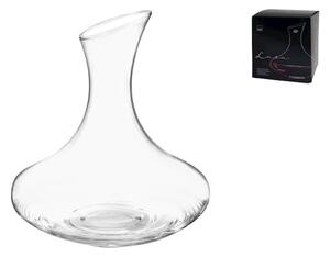 Decanter Lara in vetro cristallino con taglio diagonale Lt 1,2