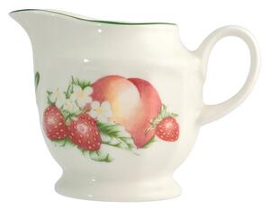 Lattiera Victorian Orchard in earthenware bianco decorato cc 300