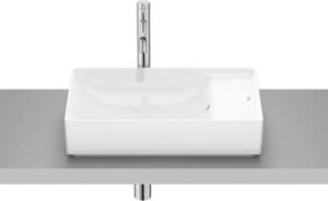 Laufen Roca Ona, lavabo WT, rettangolare, senza foro rubinetto, scarico a destra, 550x345, bianco, 1 pz