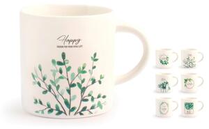 Set 6 tazze tè senza piattino Botanic in new bone china assortite cc 220