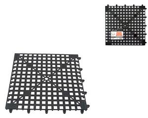 Tappetino sottobicchiere The Bars in plastica nero cm 33x33