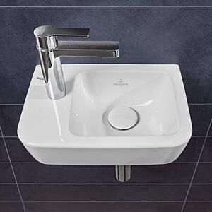 Lavabo Villeroy & Boch O.Novo senza troppopieno, a destra con foro per rubinetto a sinistra, 36x25x14,5 cm, bianco