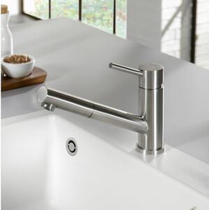 Villeroy & Boch Como - Miscelatore per lavello con bocca estraibile, acciaio inox 925200LC