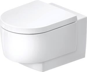 WC suspendu Balcoon Duravit, chasse d'eau basse, sans rebord, fixation cachée, 4,5 litres, sortie horizontale, 290609AA00, 290609AA00