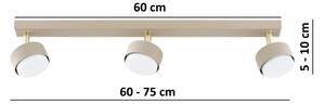 Brilagi - Faretto LED MONO 3xGX53/12W/230V beige