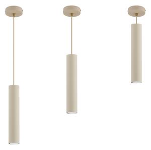 Brilagi - Lampadario sospeso a cavo TUBE 1xGU10/15W/230V beige/oro
