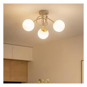 Brilagi - Lampadario a plafone MILO ECRU 3xE27/60W/230V beige/oro