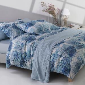 Copripiumino Con Federe In Percalle Sharm Matrimoniale - 255X255 + 2 Federe50X80 Emporium Moderno Bluette Caleffi