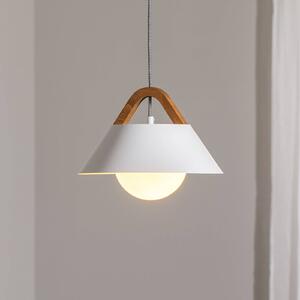 Lampada a sospensione Funda Luminex, dimmerabile, Bianco / Opale, Soggiorno / Sala da pranzo, Metallo, Moderno, Lampada a sospensione