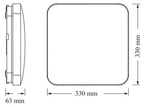 Osram - Plafoniera LED SQUARE LED/24W/230V 33x33 cm