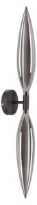 Lampada da parete NORDIC 2xG9/5W/230V nero/grigio fumé
