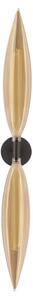 Lampada da parete NORDIC 2xG9/5W/230V nero/beige fumé