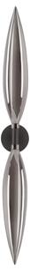 Lampada da parete NORDIC 2xG9/5W/230V nero/grigio fumé