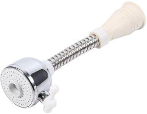 Rubinetto con beccuccio girevole a 360° - Rubinetto da cucina - Rubinetto a risparmio idrico - Aeratore - Materiale plastico - Ugello regolabile - Attacco per rubinetto