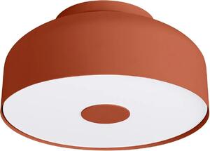 Lampada da soffitto OMIQ rosso ocra 4xE27 15W acciaio/PVC 15x30x30cm Sollux Lighting