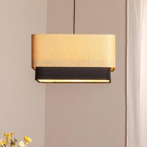 Lampada a sospensione Kwadro Duo Maco Design, dimmerabile, Soggiorno / Sala da pranzo, Tessuto / Stoffa / Seta, Lampada a sospensione