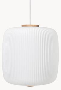Lampada a sospensione in vetro opale soffiato EK61