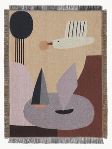 Coperta in cotone organico Bird