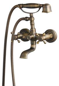 Miscelatore per vasca KRAN retro in ottone spazzolato NIOBE LAUFERI