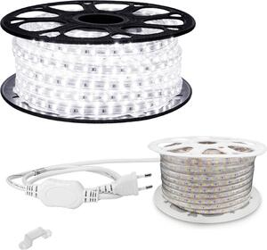 Striscia LED bianco freddo da 20 m, 60x 5050 SMD al metro - IP65 per interni ed esterni