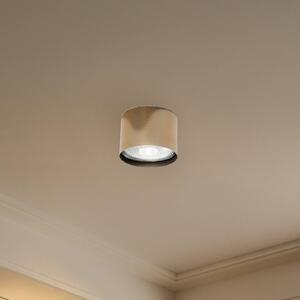 Faretto da soffitto Chloe fisso, acciaio color ottone Argon, dimmerabile, Ottone / Oro, Soggiorno / Sala da pranzo, Metallo, Moderno, Faretto
