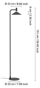 Eglo 902186 - Lampada da terra LED RGBW dimmerabile CONOMAVILLA-Z LED/7,5W/230V nero