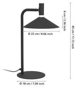 Eglo 902185 - Lampada da tavolo dimmerabile LED RGBW CONOMAVILLA-Z LED/7,5W/230V nera
