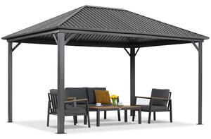 Gazebo in metallo Sardegna 3x6 Garden Point antracite