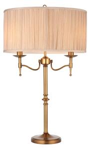 Endon 63648 - Lampada da tavolo STANFORD 2xE14/40W/230V ottone/beige