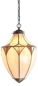 Endon 63974 - Lampadario a catena BROOKLYN 1xE27/60W/230V, marrone