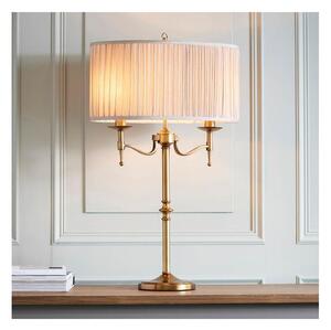 Endon 63648 - Lampada da tavolo STANFORD 2xE14/40W/230V ottone/beige