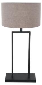 Steinhauer - lampada da tavolo - Stang - nero - lino metallo - Ø 30cm - E27 - 3861ZW