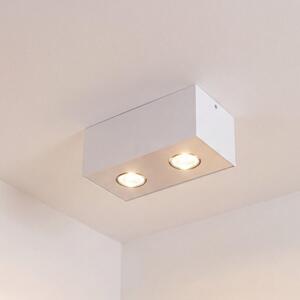 Faretto a plafone bianco CARSON metallo GU10 2 luci soffitto moderno soggiorno corridoio cucina