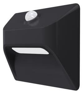Immax 08307L - Lampada LED per gradini ricaricabile con sensore STEP LIGHT 0,3W/3,7V 2200 mAh IP53 nera