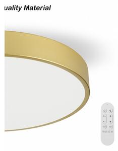 Immax NEO 07311L-LED Plafoniera dimmerabile SEMPLICI 96W/230V diam. 80 cm Wi-Fi Tuya dorata + telecomando