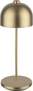 APS 17052 JOSEF Lampada da tavolo USB-C wireless, temperatura colore e luminosità regolabili, resistente agli spruzzi IP 54, incl. docking station e telecomando, champagne