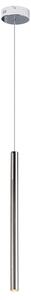 Lampada a sospensione LED ORGANIC cromata 1W, bianco caldo, 360 lm, metallo, dimensioni: 190 x 2,5 x 2,5 cm, IP20, Maxlight