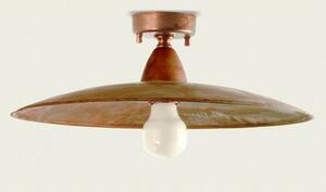 Plafoniera esterno rustica lampadari bartalini crispla pl35 e27 led ottone lampada soffitto - Lampadari Bartalini